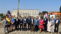 Uroczyste rozpoczęcie budowy Powiatowej Hali Sportowej przy ZS nr 1 w Pabianicach